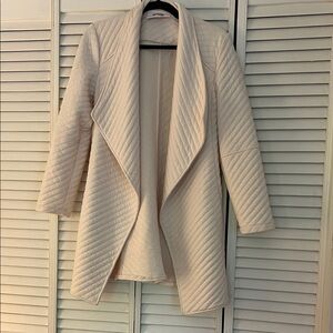 BB Dakota Cream Quilted Teddy Jacket